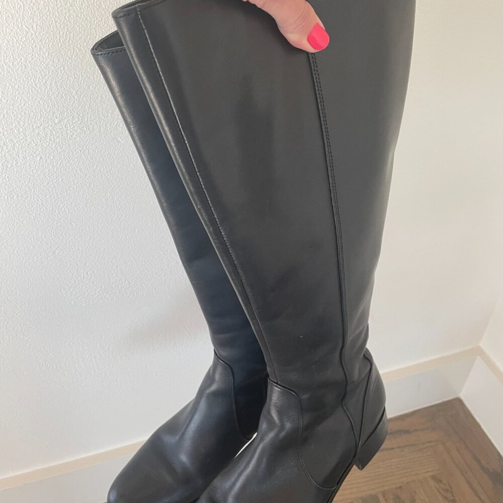 Duo Boots Wide Calf Haltham Black Leather ~ US Sz 11 ~ Lightly Worn